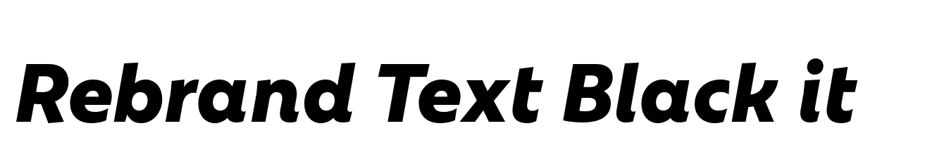 Rebrand Text Black it